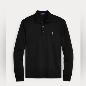 Polo Ralph Lauren Classic Fit Soft Cotton Polo Shirt, Black- Men’s XL